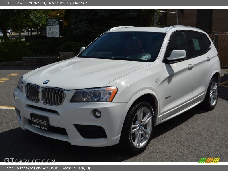 Alpine White / Chestnut 2014 BMW X3 xDrive28i