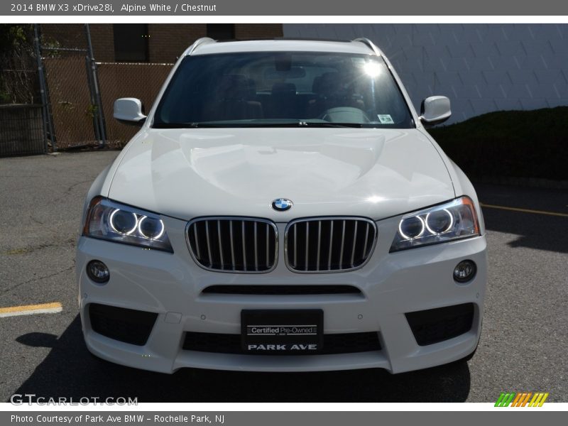 Alpine White / Chestnut 2014 BMW X3 xDrive28i