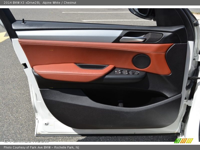 Alpine White / Chestnut 2014 BMW X3 xDrive28i