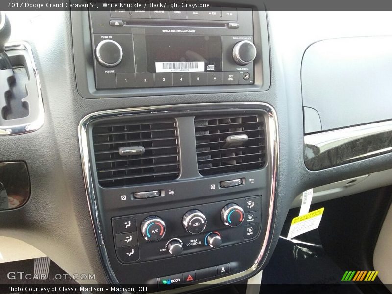 White Knuckle / Black/Light Graystone 2017 Dodge Grand Caravan SE
