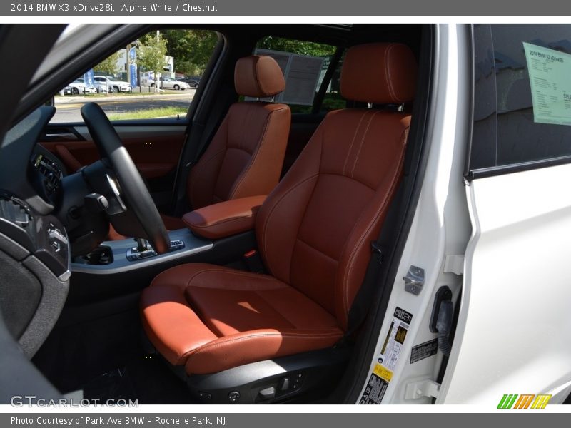 Alpine White / Chestnut 2014 BMW X3 xDrive28i