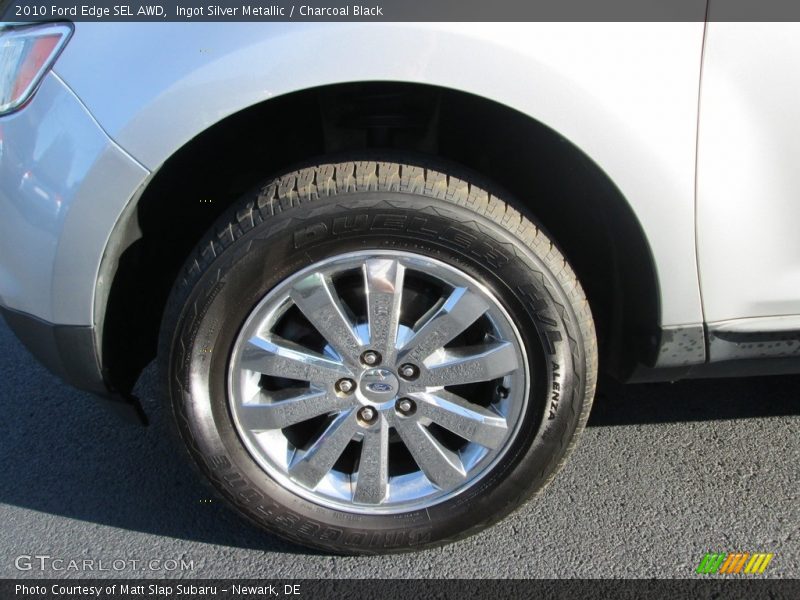 Ingot Silver Metallic / Charcoal Black 2010 Ford Edge SEL AWD