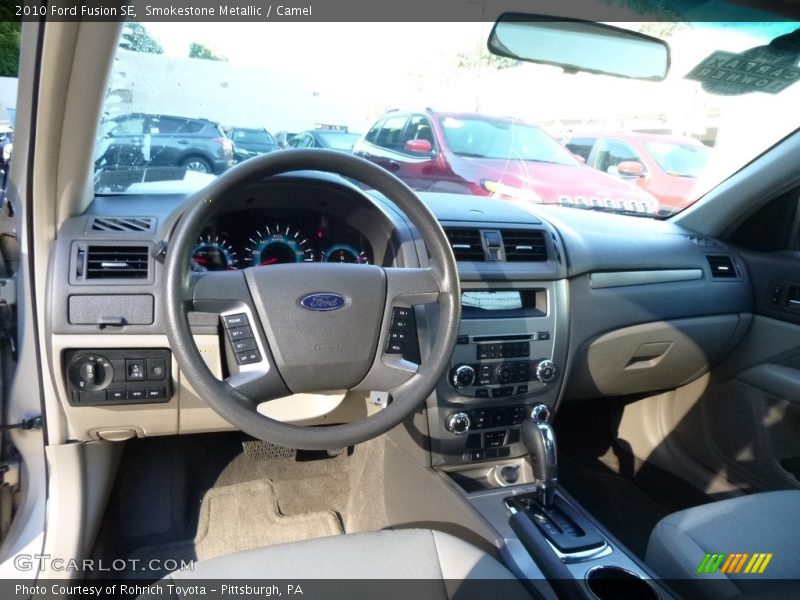 Smokestone Metallic / Camel 2010 Ford Fusion SE