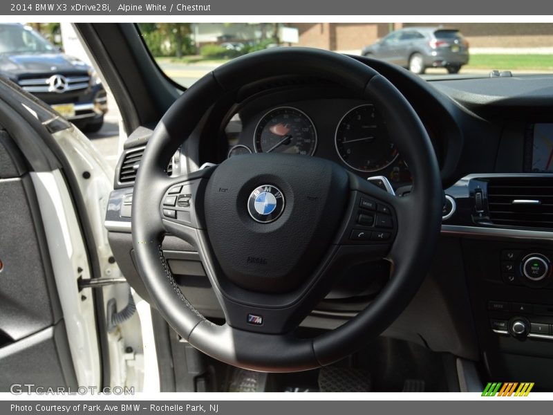 Alpine White / Chestnut 2014 BMW X3 xDrive28i
