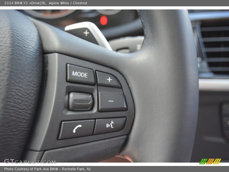 Alpine White / Chestnut 2014 BMW X3 xDrive28i