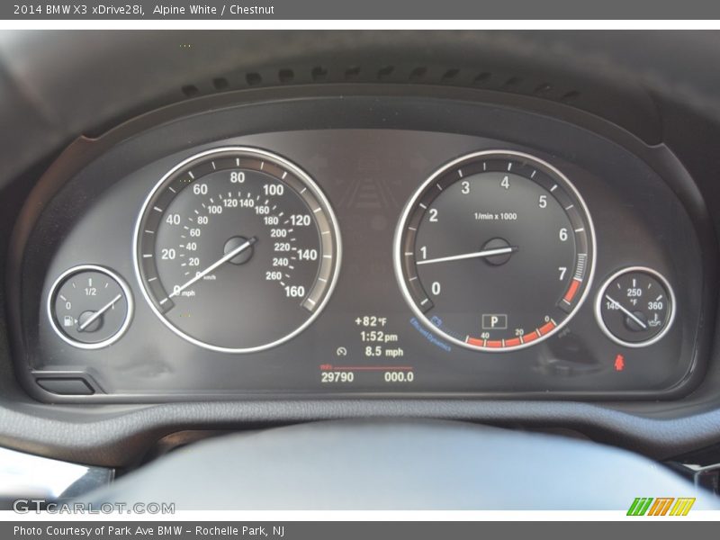 Alpine White / Chestnut 2014 BMW X3 xDrive28i