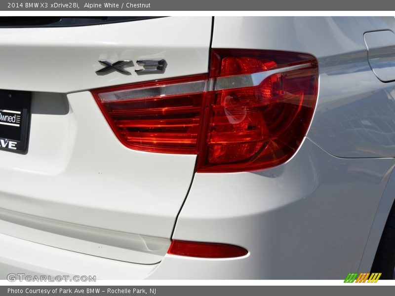 Alpine White / Chestnut 2014 BMW X3 xDrive28i