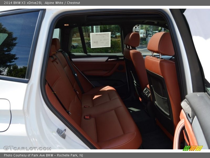 Alpine White / Chestnut 2014 BMW X3 xDrive28i
