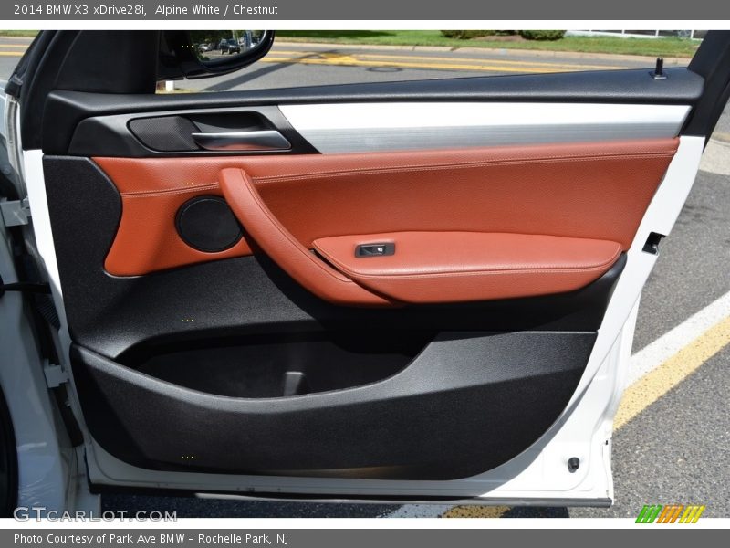 Alpine White / Chestnut 2014 BMW X3 xDrive28i