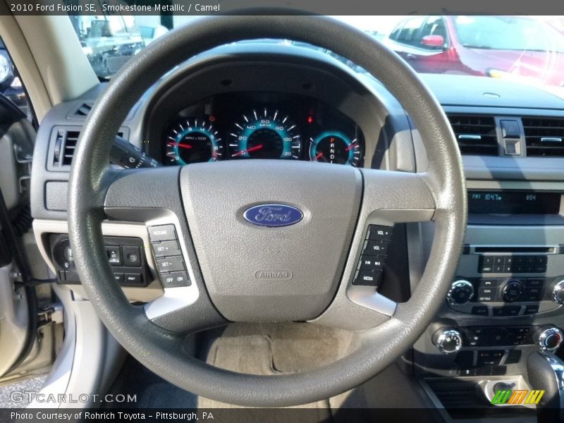 Smokestone Metallic / Camel 2010 Ford Fusion SE