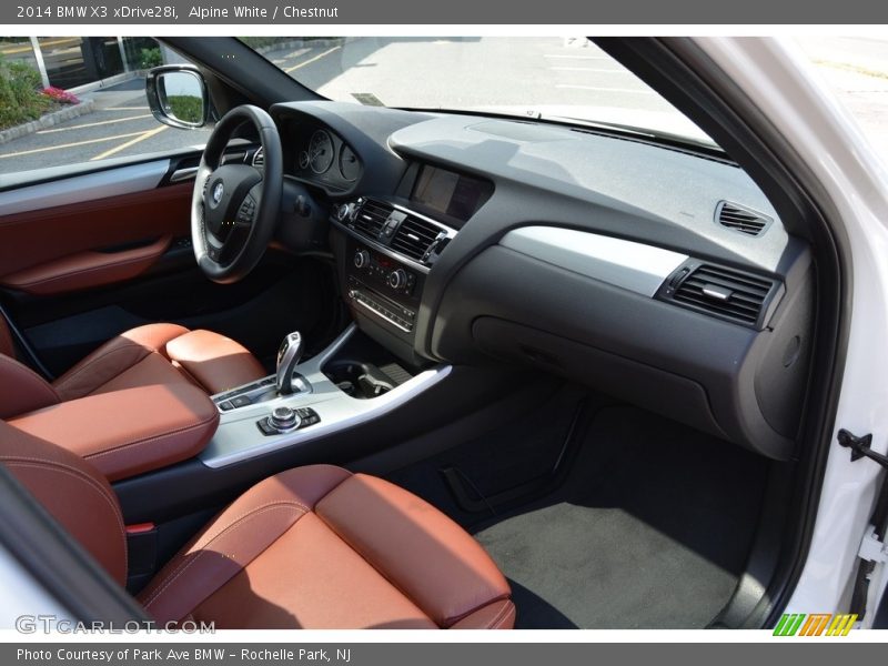 Alpine White / Chestnut 2014 BMW X3 xDrive28i