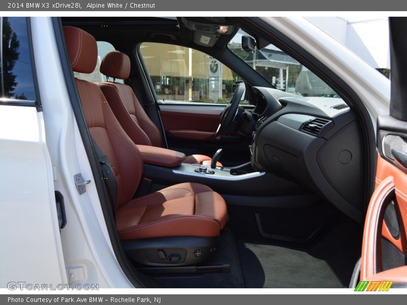 Alpine White / Chestnut 2014 BMW X3 xDrive28i