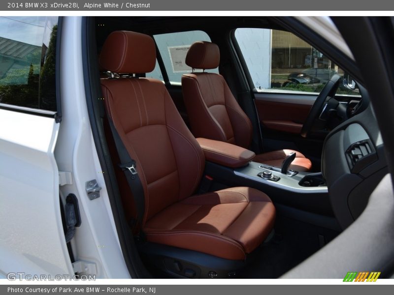 Alpine White / Chestnut 2014 BMW X3 xDrive28i