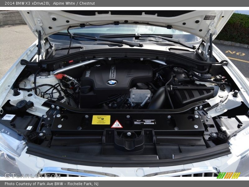 Alpine White / Chestnut 2014 BMW X3 xDrive28i