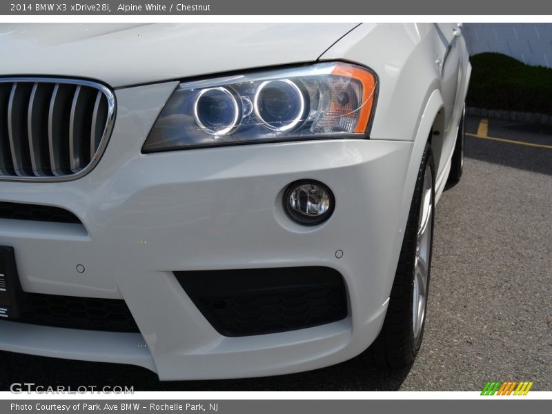 Alpine White / Chestnut 2014 BMW X3 xDrive28i