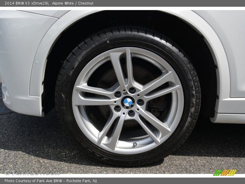 Alpine White / Chestnut 2014 BMW X3 xDrive28i