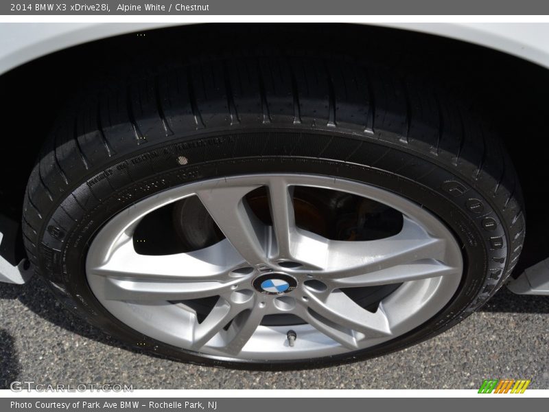 Alpine White / Chestnut 2014 BMW X3 xDrive28i