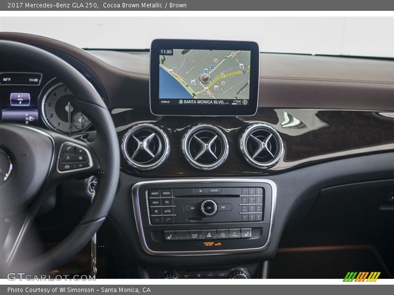Dashboard of 2017 GLA 250