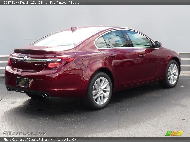 Crimson Red Tintcoat / Ebony 2017 Buick Regal AWD