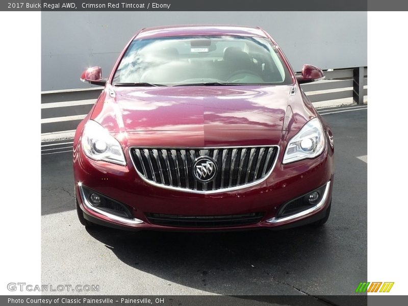 Crimson Red Tintcoat / Ebony 2017 Buick Regal AWD