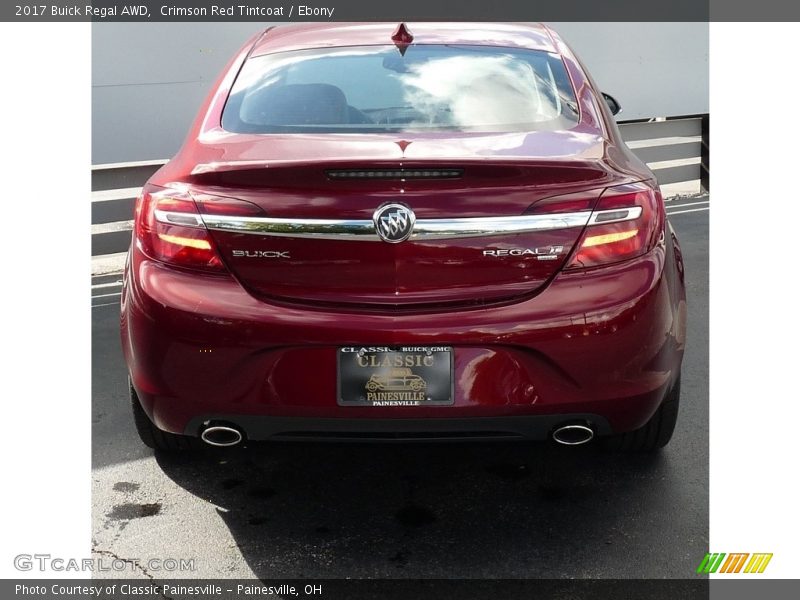 Crimson Red Tintcoat / Ebony 2017 Buick Regal AWD