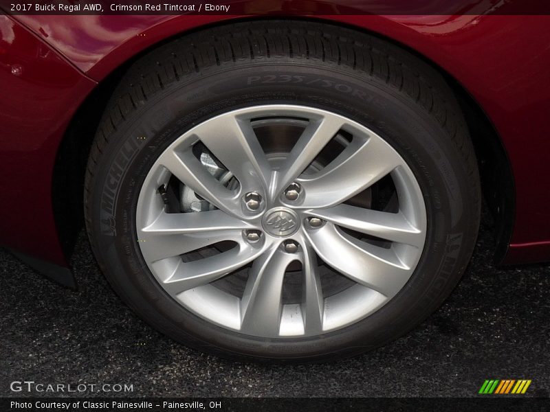 Crimson Red Tintcoat / Ebony 2017 Buick Regal AWD