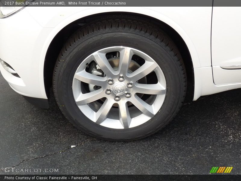 White Frost Tricoat / Choccachino 2017 Buick Enclave Premium AWD