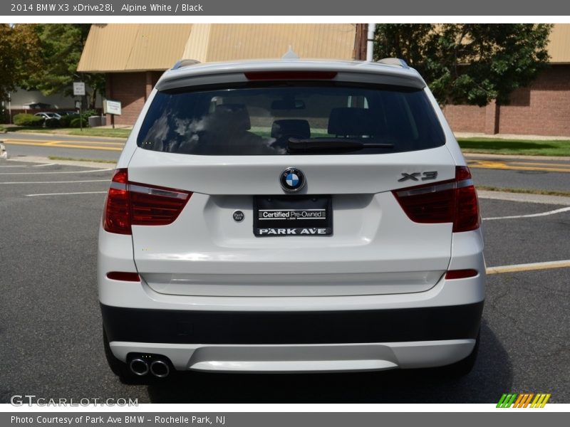 Alpine White / Black 2014 BMW X3 xDrive28i