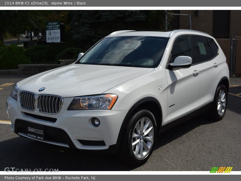 Alpine White / Black 2014 BMW X3 xDrive28i
