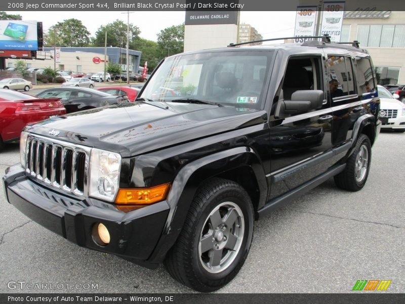 Brilliant Black Crystal Pearl / Dark Slate Gray 2008 Jeep Commander Sport 4x4