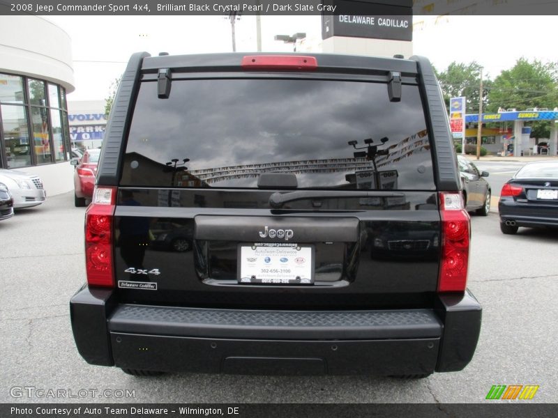 Brilliant Black Crystal Pearl / Dark Slate Gray 2008 Jeep Commander Sport 4x4