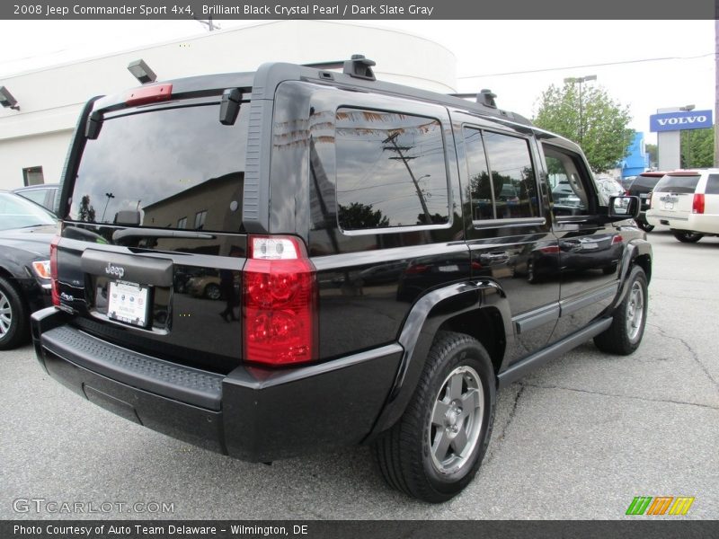 Brilliant Black Crystal Pearl / Dark Slate Gray 2008 Jeep Commander Sport 4x4