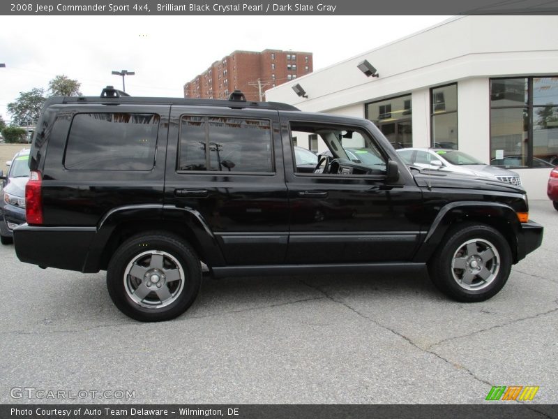 Brilliant Black Crystal Pearl / Dark Slate Gray 2008 Jeep Commander Sport 4x4