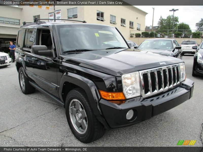 Brilliant Black Crystal Pearl / Dark Slate Gray 2008 Jeep Commander Sport 4x4