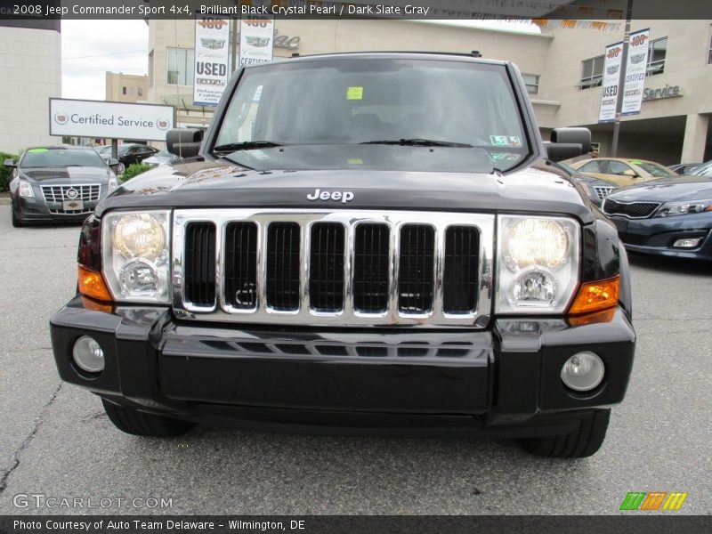 Brilliant Black Crystal Pearl / Dark Slate Gray 2008 Jeep Commander Sport 4x4