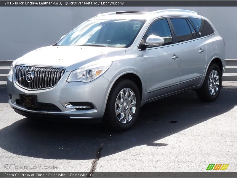 Quicksilver Metallic / Ebony/Ebony 2016 Buick Enclave Leather AWD