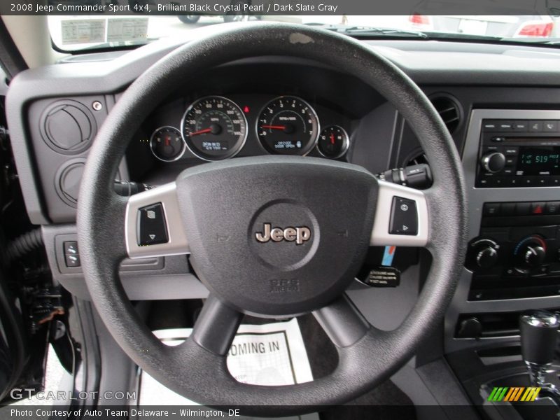 Brilliant Black Crystal Pearl / Dark Slate Gray 2008 Jeep Commander Sport 4x4