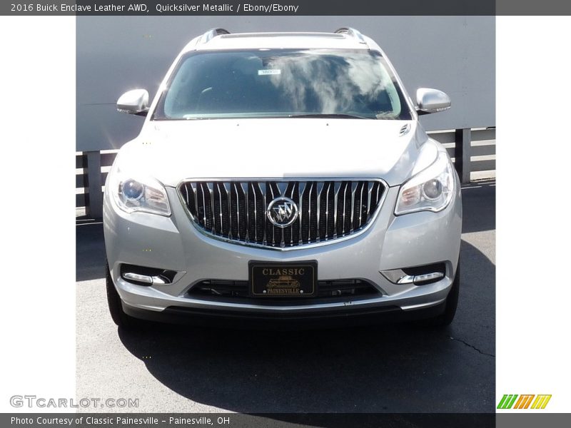 Quicksilver Metallic / Ebony/Ebony 2016 Buick Enclave Leather AWD