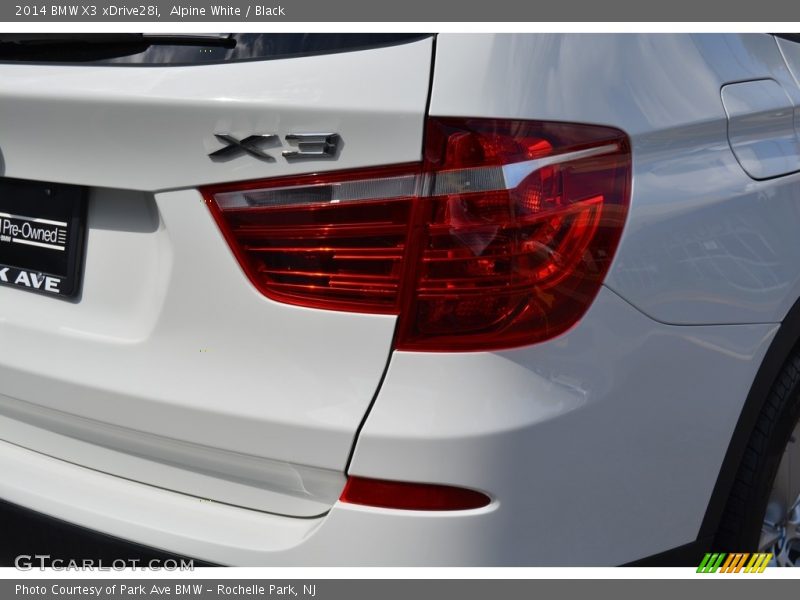 Alpine White / Black 2014 BMW X3 xDrive28i