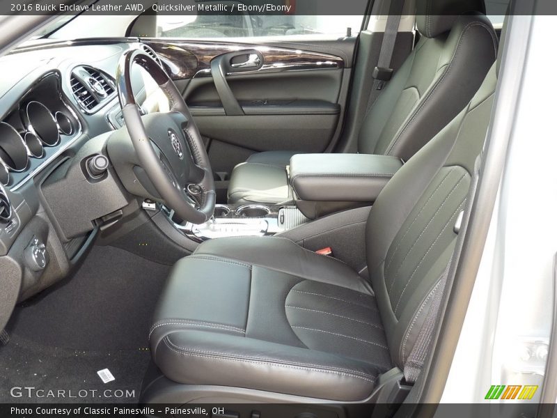 Quicksilver Metallic / Ebony/Ebony 2016 Buick Enclave Leather AWD