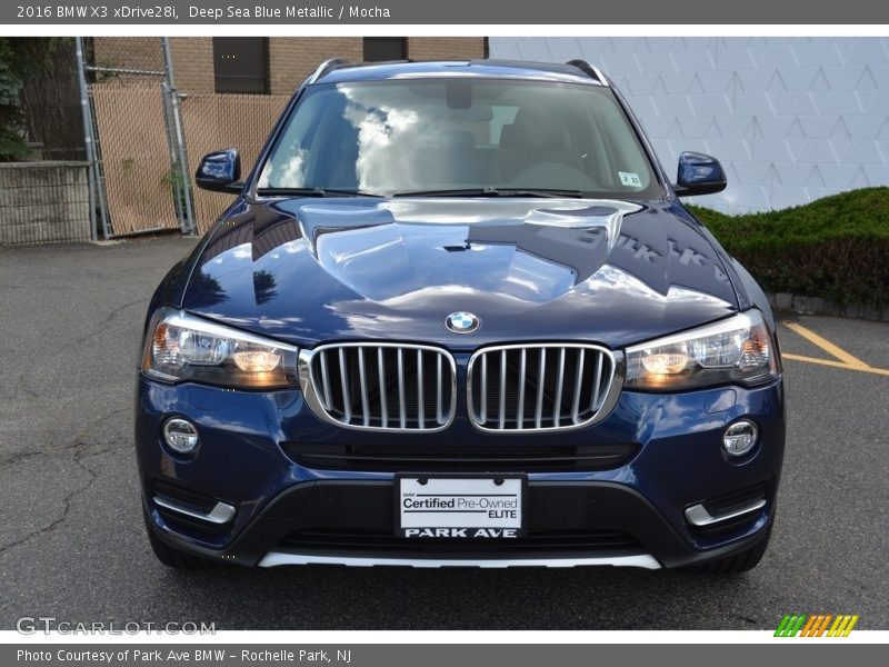 Deep Sea Blue Metallic / Mocha 2016 BMW X3 xDrive28i