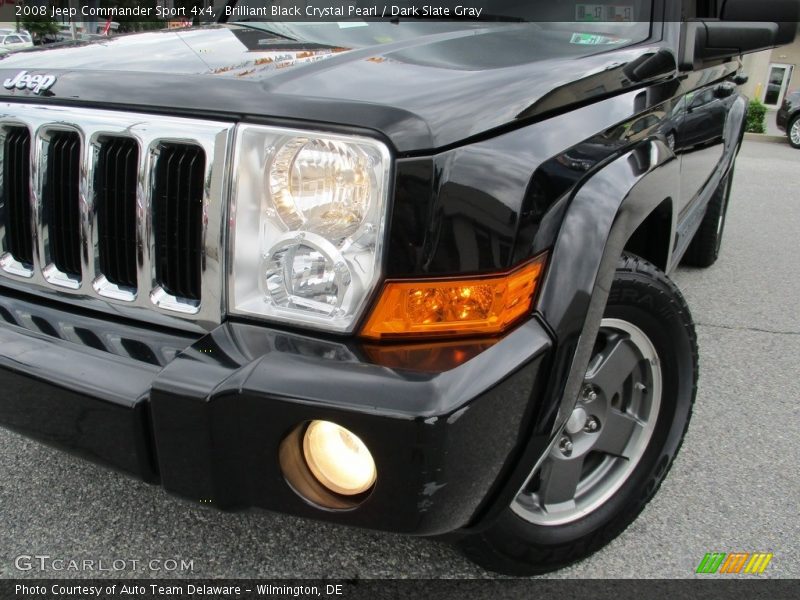 Brilliant Black Crystal Pearl / Dark Slate Gray 2008 Jeep Commander Sport 4x4