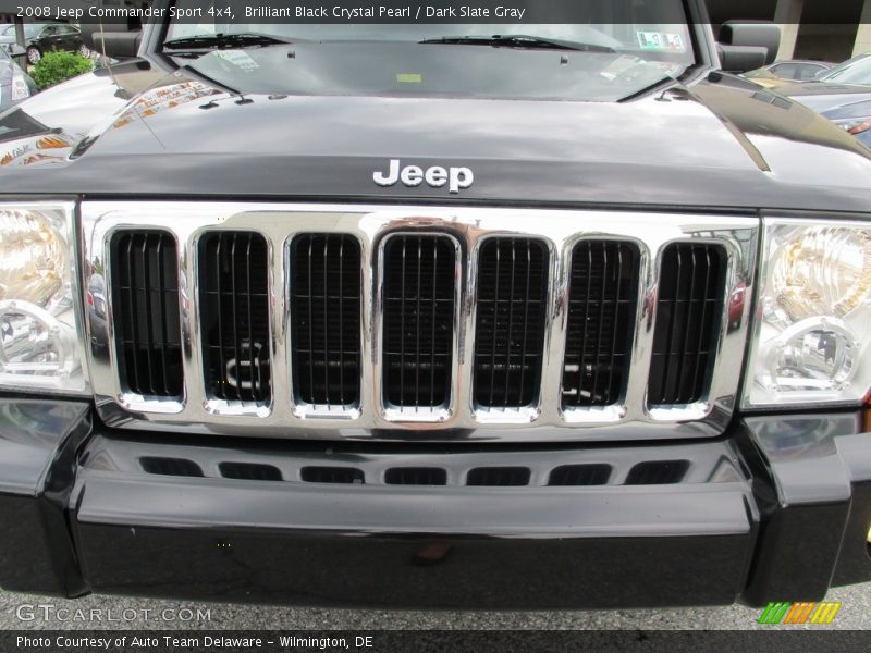 Brilliant Black Crystal Pearl / Dark Slate Gray 2008 Jeep Commander Sport 4x4