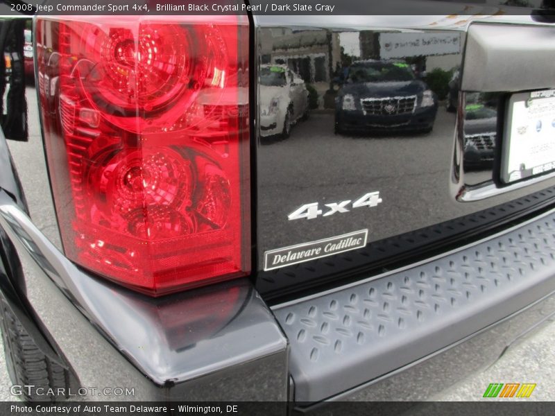 Brilliant Black Crystal Pearl / Dark Slate Gray 2008 Jeep Commander Sport 4x4