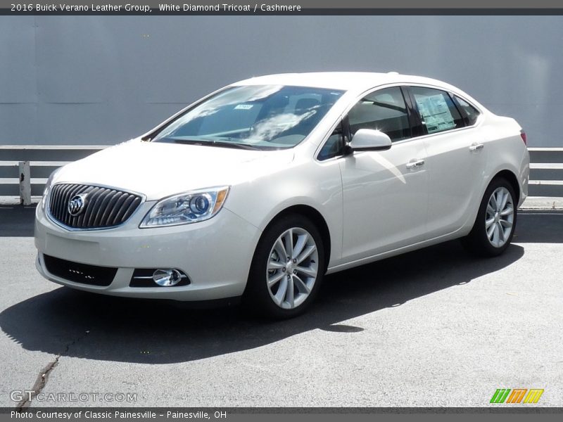 White Diamond Tricoat / Cashmere 2016 Buick Verano Leather Group