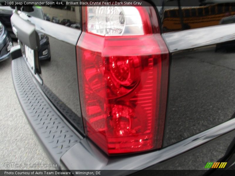 Brilliant Black Crystal Pearl / Dark Slate Gray 2008 Jeep Commander Sport 4x4