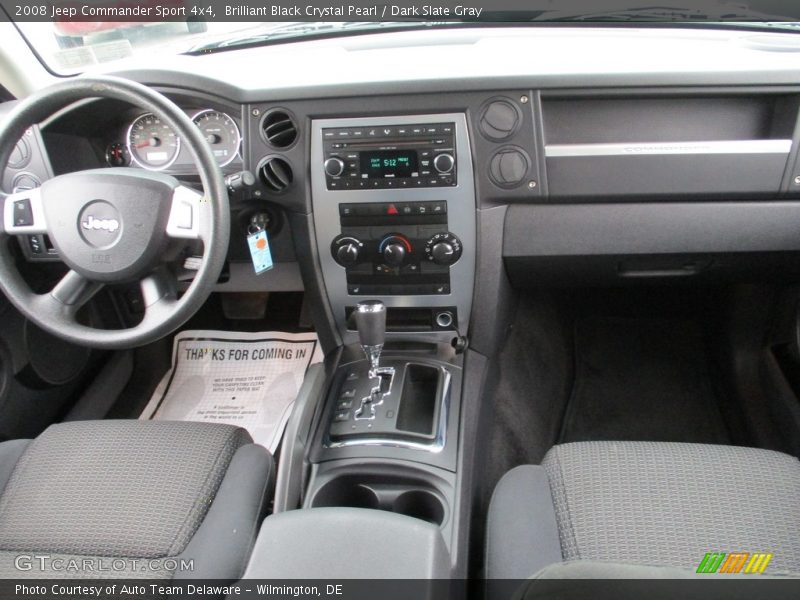 Brilliant Black Crystal Pearl / Dark Slate Gray 2008 Jeep Commander Sport 4x4