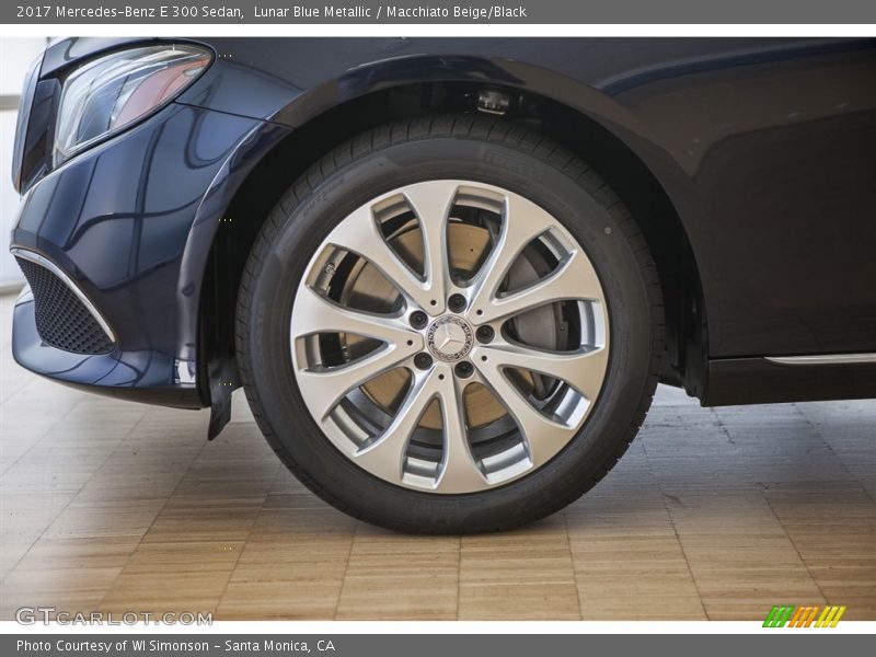 Lunar Blue Metallic / Macchiato Beige/Black 2017 Mercedes-Benz E 300 Sedan
