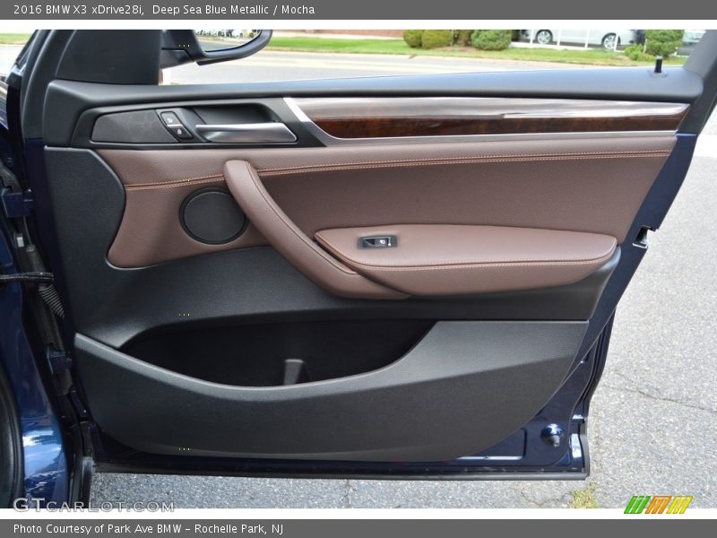 Deep Sea Blue Metallic / Mocha 2016 BMW X3 xDrive28i