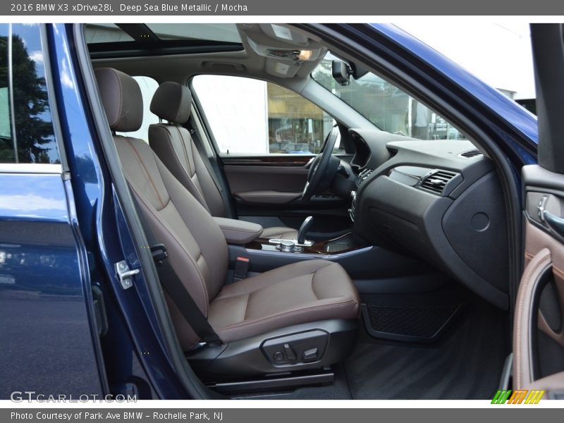 Deep Sea Blue Metallic / Mocha 2016 BMW X3 xDrive28i